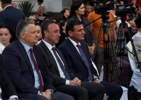 Вице-президент Беслан Бигвава принимает участие в праздновании Дня города Гудаута