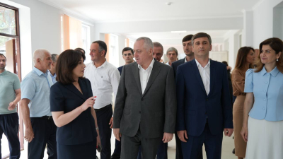 Президент Бадра Гунба принял участие в открытии восстановленного детского сада «Ашана» в селе Багрыпста Гагрского района