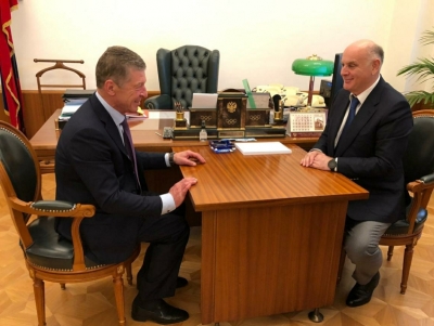 President of Abkhazia Aslan Bzhaniya Had a Meeting with Deputy Head of the Administration of the President of the Russian Federation Dmitry Kozak