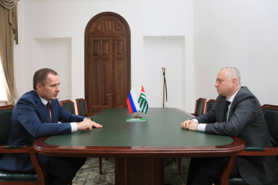 President of Abkhazia Badra Gunba received the appointed Ambassador Extraordinary and Plenipotentiary of the Russian Federation to the Republic of Abkhazia Vyacheslav Gladkov