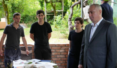 President Badra Gunba visited the university base in the village of Bagrypshta