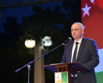 President of Abkhazia Badra Gunba congratulated on the National Flag Day