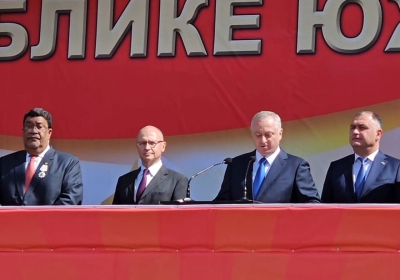 Президент Абхазии Бадра Гунба выступил на параде в честь 35-летия провозглашения Республики Южная Осетия