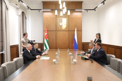 Встреча Президента Абхазии с гендиректором АНО &quot;Россия – страна возможностей&quot;