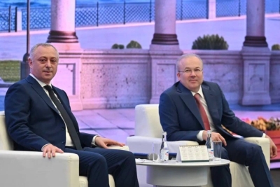 President Badra Gunba awarded Andrei Nazarov with the Order of "Akhdz-Apsha" II degree